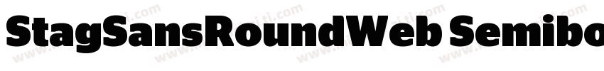 StagSansRoundWeb Semibold字体转换